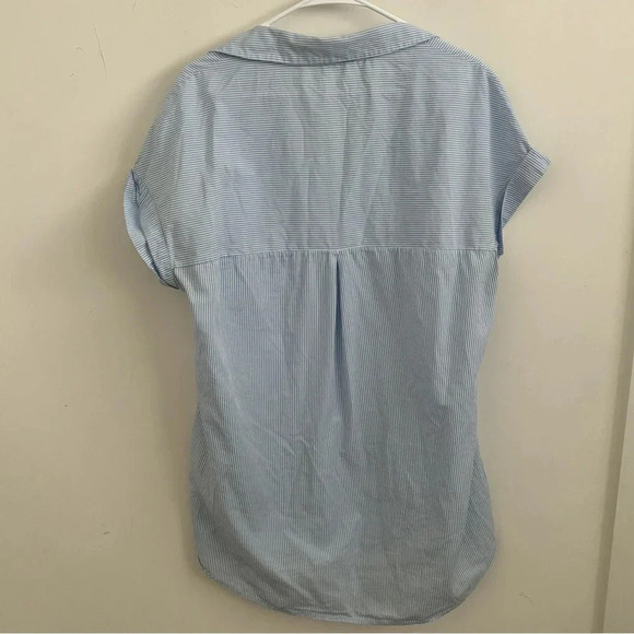 ZARA Shirt Dress Mini beach Striped Button Down 
Coastal resort wear Nautical L - Picture 3 of 7